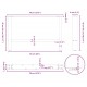 Sonata H Крака за масичка за кафе антрацит 2 бр. 70x(42-43) cm Стомана Sonata H Крака за масичка за кафе антрацит 2 бр. 70x(42-43) cm Стомана