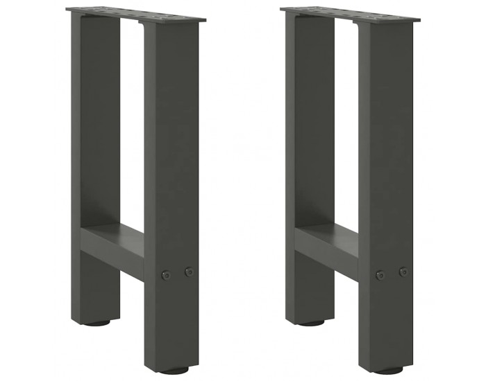 Sonata H Крака за масичка за кафе антрацит 2 бр. 38x(42-43) cm Стомана