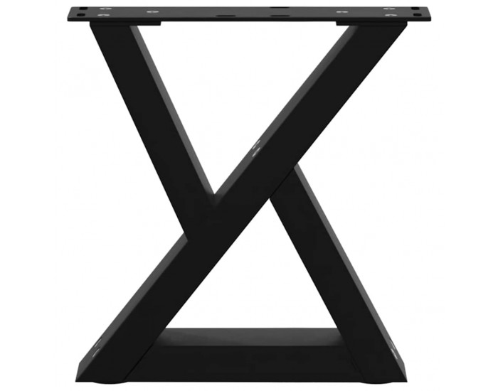 Sonata H Крака за масичка за кафе 2 бр. черни 40x(30-31,3) cm стомана