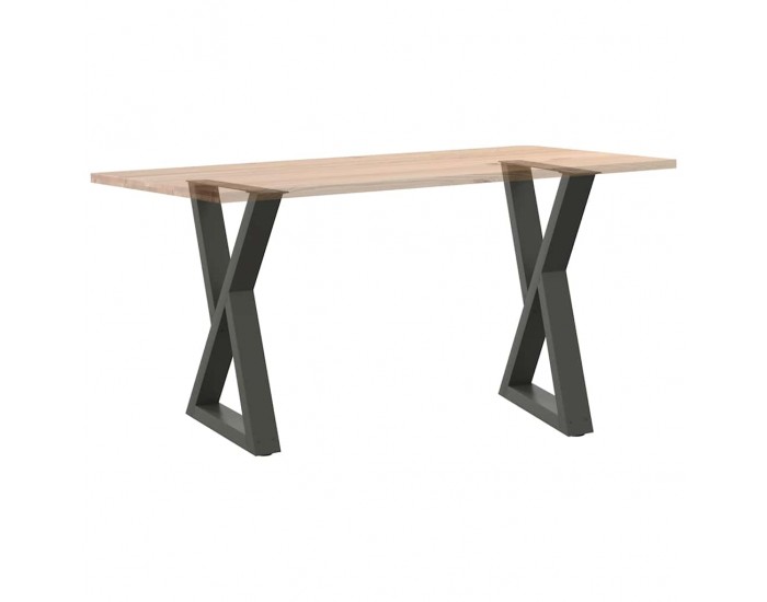 Sonata H Крака за маса за хранене 2 бр. антрацит 50x(72-73,3) cm стомана