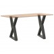 Sonata H Крака за маса за хранене 2 бр. антрацит 50x(72-73,3) cm стомана