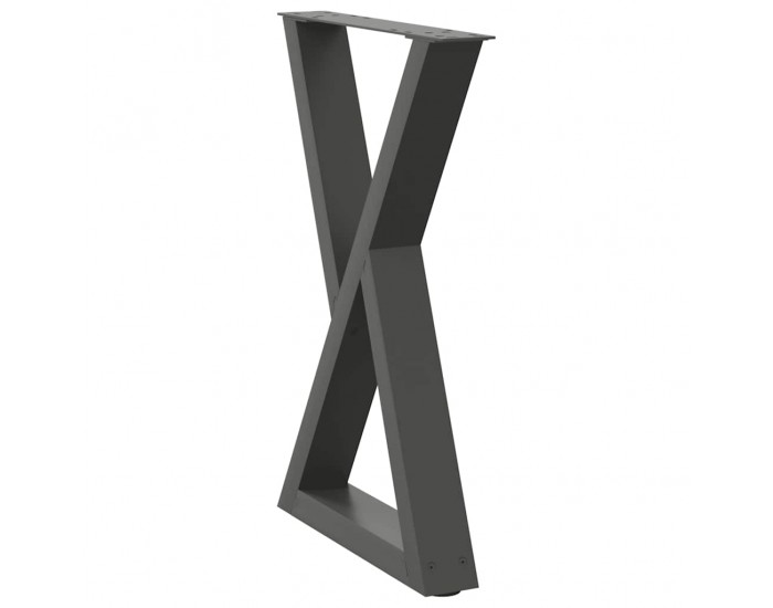 Sonata H Крака за маса за хранене 2 бр. антрацит 50x(72-73,3) cm стомана
