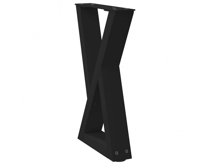 Sonata H Крака за масичка за кафе 2 бр. черни 28x(42-43,3) cm стомана