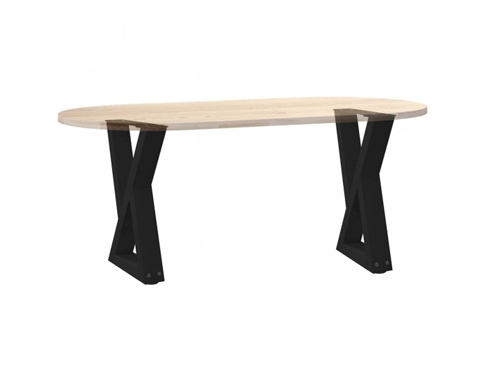 Sonata H Крака за масичка за кафе 2 бр. черни 28x(42-43,3) cm стомана