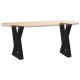 Sonata H Крака за масичка за кафе 2 бр. черни 28x(42-43,3) cm стомана