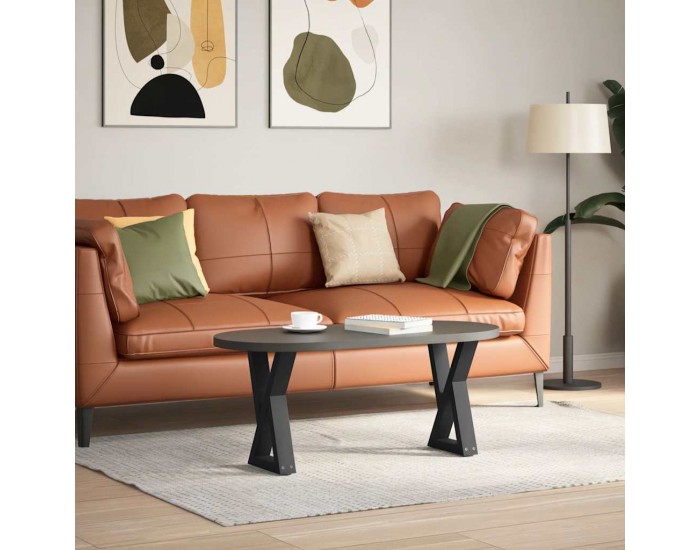 Sonata H Крака за масичка за кафе 2 бр. черни 28x(42-43,3) cm стомана