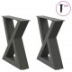 Sonata H Крака за масичка за кафе 2 бр. антрацит 40x(30-31,3) cm стомана Sonata H Крака за масичка за кафе 2 бр. антрацит 40x(30-31,3) cm стомана