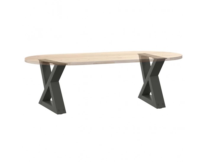 Sonata H Крака за масичка за кафе 2 бр. антрацит 40x(30-31,3) cm стомана Sonata H Крака за масичка за кафе 2 бр. антрацит 40x(30-31,3) cm стомана