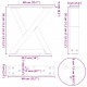 Sonata H Крака за масичка за кафе 2 бр. антрацит 40x(30-31,3) cm стомана Sonata H Крака за масичка за кафе 2 бр. антрацит 40x(30-31,3) cm стомана
