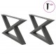 Sonata H Крака за масичка за кафе 2 бр. антрацит 70x(30-31,3) cm стомана Sonata H Крака за масичка за кафе 2 бр. антрацит 70x(30-31,3) cm стомана