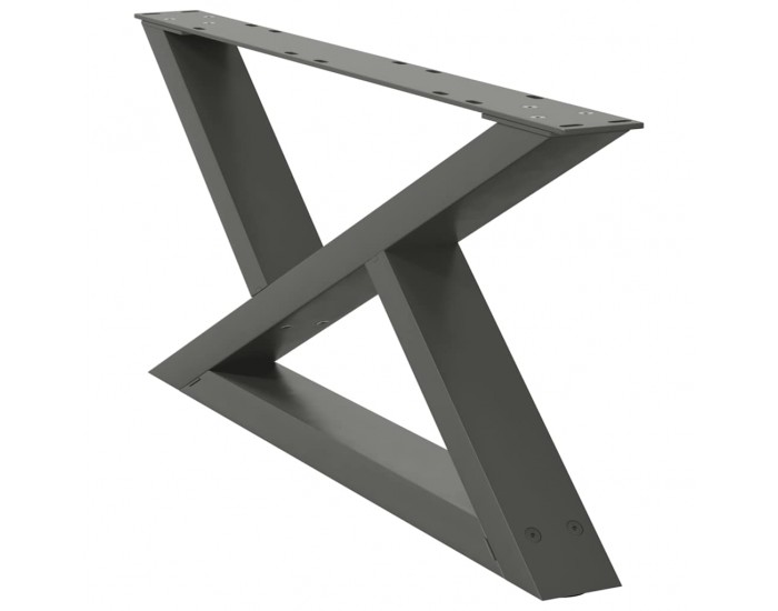 Sonata H Крака за масичка за кафе 2 бр. антрацит 70x(30-31,3) cm стомана Sonata H Крака за масичка за кафе 2 бр. антрацит 70x(30-31,3) cm стомана