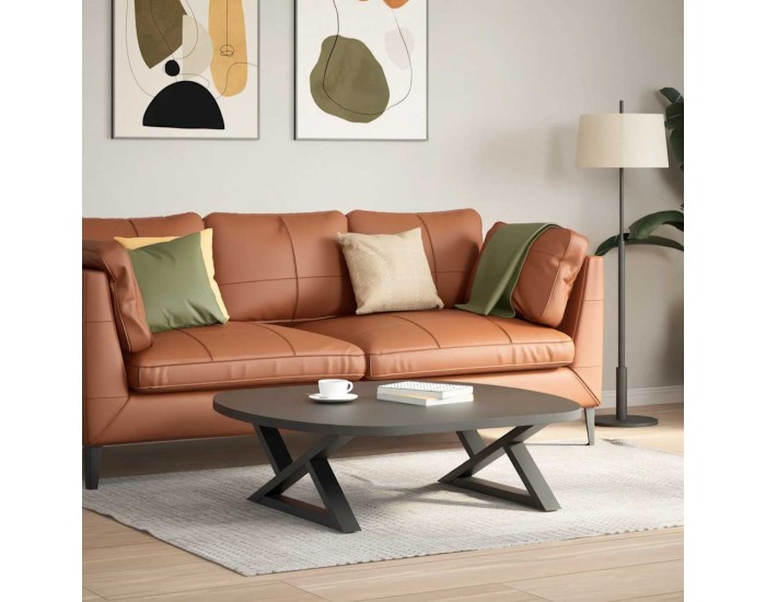 Sonata H Крака за масичка за кафе 2 бр. антрацит 70x(30-31,3) cm стомана Sonata H Крака за масичка за кафе 2 бр. антрацит 70x(30-31,3) cm стомана
