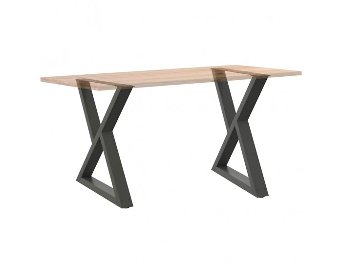 Sonata H Крака за маса за хранене 2 бр. антрацит 80x(72-73,3) cm стомана Sonata H Крака за маса за хранене 2 бр. антрацит 80x(72-73,3) cm стомана