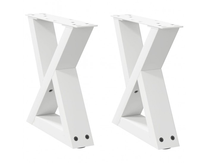 Sonata H Крака за масичка за кафе 2 бр. бели 30x(30-31,3) см стомана