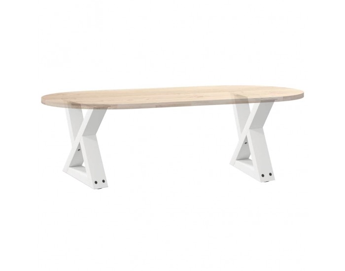 Sonata H Крака за масичка за кафе 2 бр. бели 30x(30-31,3) см стомана