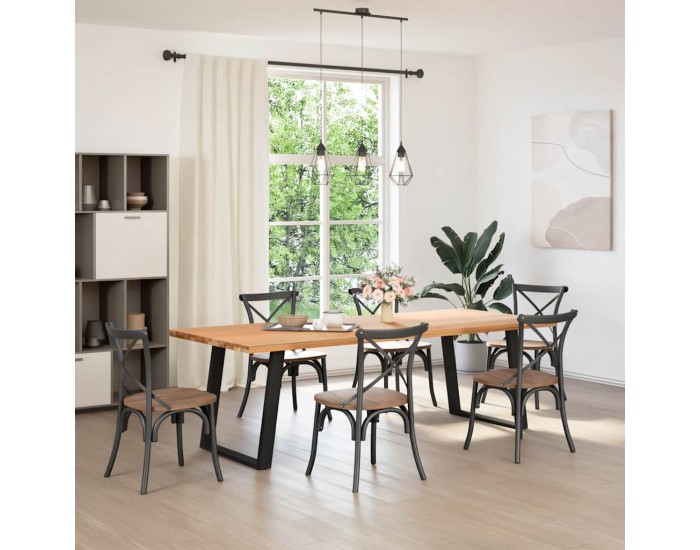 Sonata H Крака за трапезна маса с U-образна 2 бр 80x(72-73) см стомана