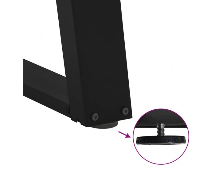 Sonata H Крака за трапезна маса с U-образна 2 бр 80x(72-73) см стомана