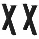 Sonata H Крака за трапезна маса с X-образна 2 бр 70x(72-73) см стомана Sonata H Крака за трапезна маса с X-образна 2 бр 70x(72-73) см стомана