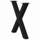Sonata H Крака за трапезна маса с X-образна 2 бр 70x(72-73) см стомана Sonata H Крака за трапезна маса с X-образна 2 бр 70x(72-73) см стомана
