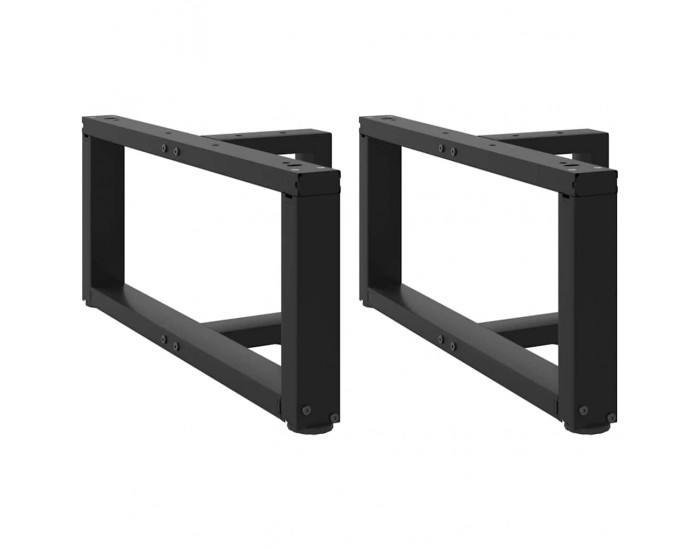 Sonata H Крака за холна маса T-образна 2бр черни 70x25x(30-31)см стомана