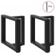 Sonata H Крака за холна маса T-образна 2бр черни 50x25x(42-43)см стомана