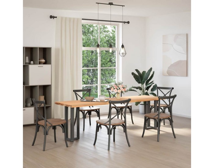 Sonata H Конзолна маса крака T-образна 2 бр 25x28x(72-73) см стомана