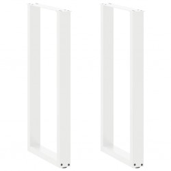 Sonata H Крака за холна маса U-образна 2 бр бели 40x(100-101)см стомана - Части за Маси