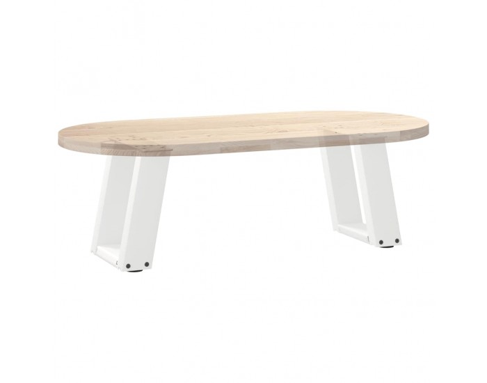 Sonata H Крака за масичка за кафе с U-образна форма 2 бр. бели