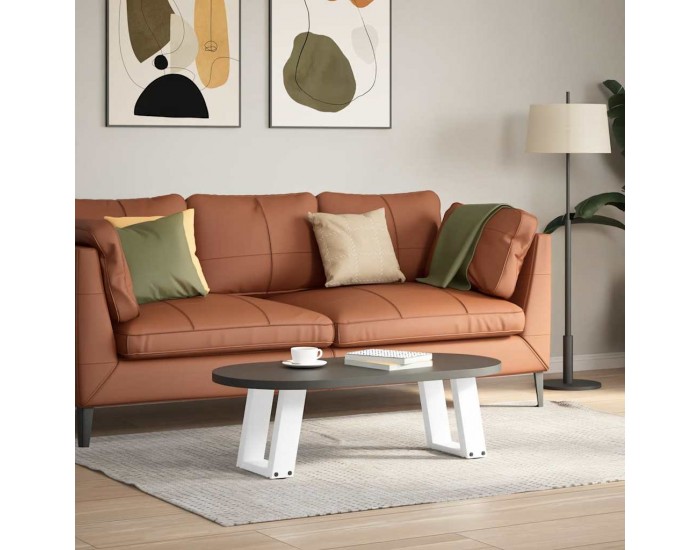 Sonata H Крака за масичка за кафе с U-образна форма 2 бр. бели