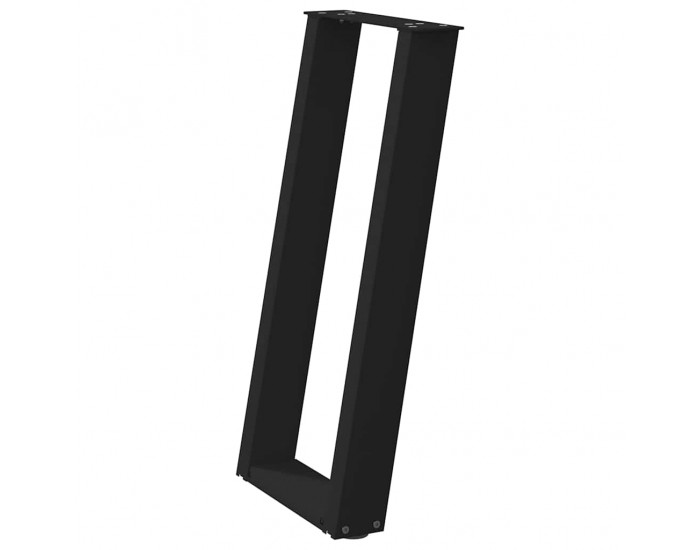 Sonata H Конзолна маса крака U-образни 2 бр. черни 38x(72-73) cm стомана