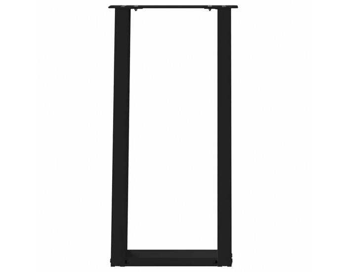 Sonata H Конзолна маса крака U-образни 2 бр. черни 38x(72-73) cm стомана