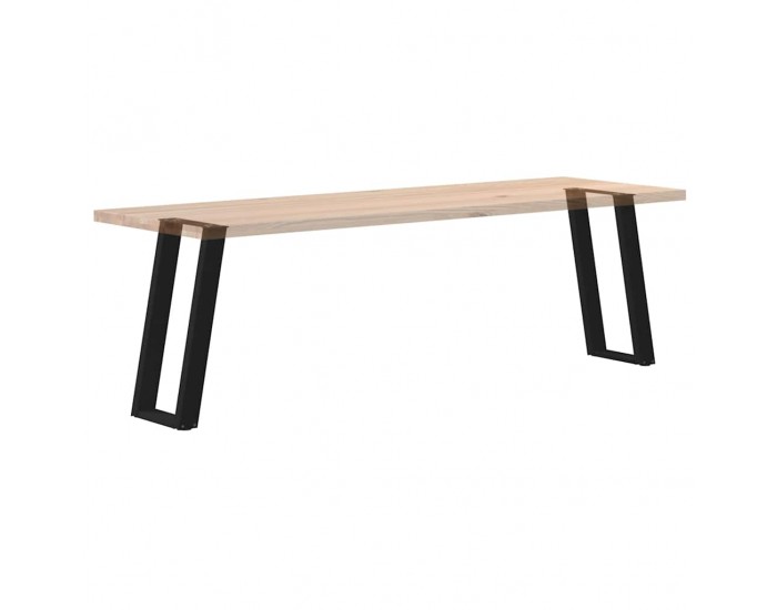 Sonata H Конзолна маса крака U-образни 2 бр. черни 38x(72-73) cm стомана