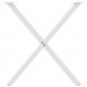 Sonata H Крака за маса за хранене с форма на X 2 бр. бели 70x(72-73) cm
