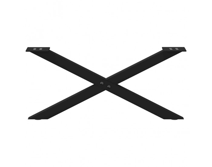 Sonata H Крака за масичка за кафе с форма на X 2 бр. черни 70x(30-31) cm