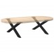 Sonata H Крака за масичка за кафе с форма на X 2 бр. черни 70x(30-31) cm