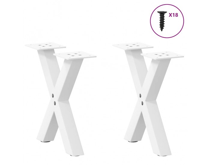 Sonata H Крака за масичка за кафе с форма на буквата X 2бр. 37x(30-31)cm