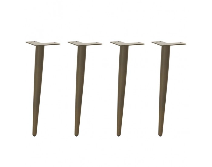 Sonata H Крака за холна маса конична форма 4бр Естествен 42-43см стомана