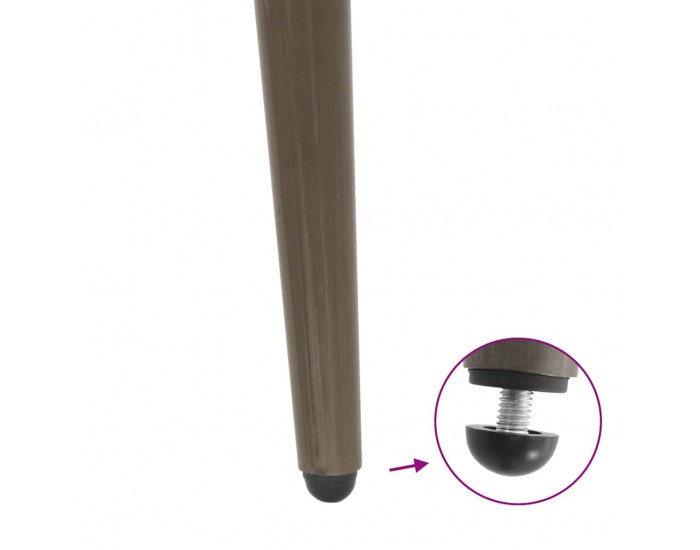 Sonata H Крака за холна маса конична форма 4бр Естествен 42-43см стомана