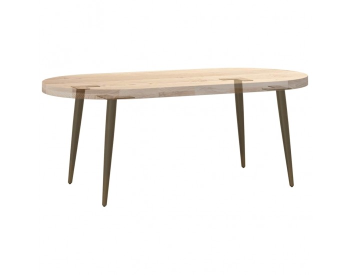 Sonata H Крака за холна маса конична форма 4бр Естествен 42-43см стомана