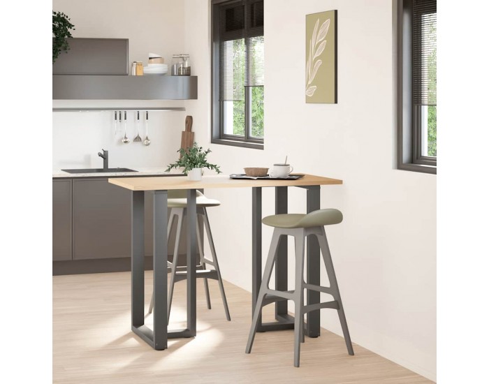 Sonata H Крака за бар маса с форма на тройка 2 бр Антрацит Стомана