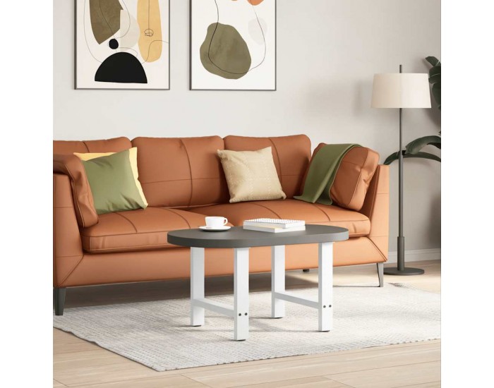 Sonata H Крака за масичка за кафе бели 2 бр. 50x(42-43) cm стомана