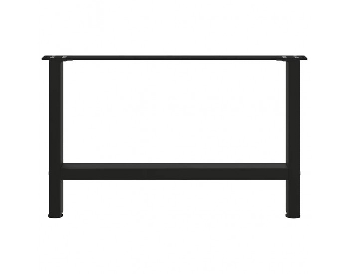 Sonata H Крака за масичка за кафе черни 2 бр. 70x(42-43) cm стомана