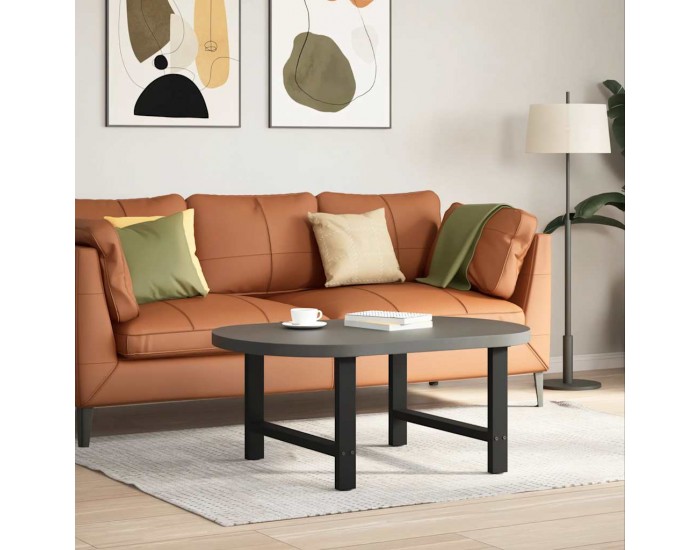 Sonata H Крака за масичка за кафе черни 2 бр. 70x(42-43) cm стомана