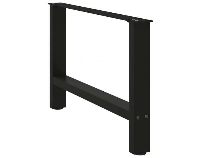 Sonata H Крака за масичка за кафе черни 2 бр. 70x(42-43) cm стомана