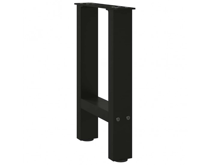 Sonata H Крака за масичка за кафе черни 2 бр. 38x(42-43) cm стомана
