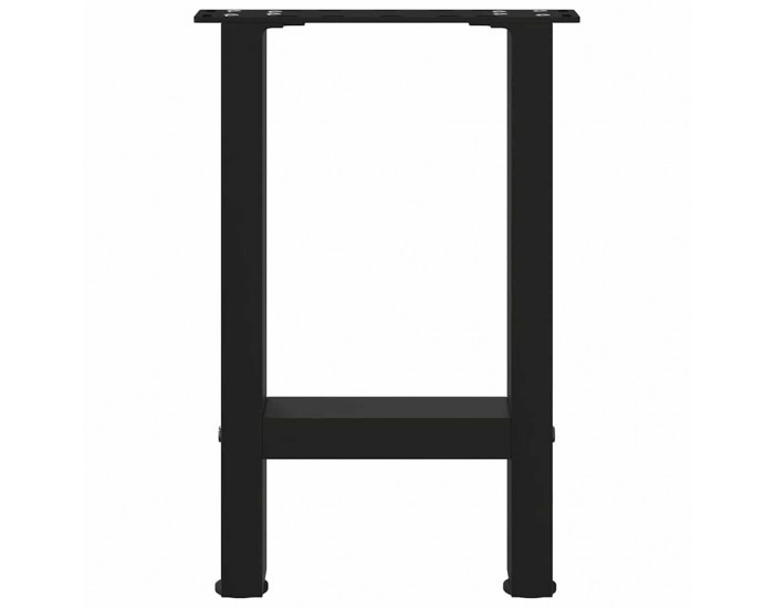 Sonata H Крака за масичка за кафе черни 2 бр. 38x(42-43) cm стомана