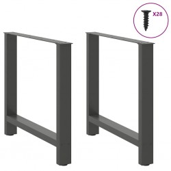 Sonata H Крака за трапезна маса Антрацит 2 бр. 70x(72-73) cm Стомана - Части за Маси
