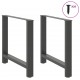 Sonata H Крака за трапезна маса Антрацит 2 бр. 70x(72-73) cm Стомана Sonata H Крака за трапезна маса Антрацит 2 бр. 70x(72-73) cm Стомана