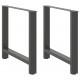 Sonata H Крака за трапезна маса Антрацит 2 бр. 70x(72-73) cm Стомана Sonata H Крака за трапезна маса Антрацит 2 бр. 70x(72-73) cm Стомана