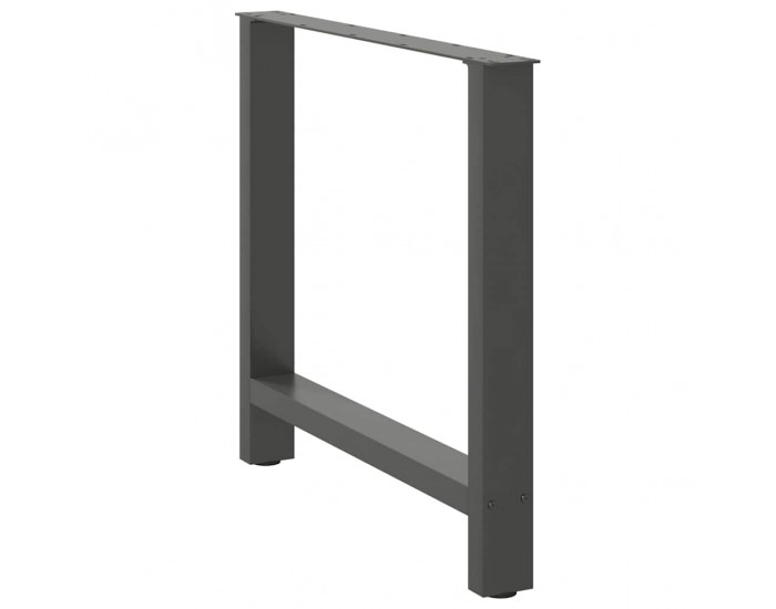 Sonata H Крака за трапезна маса Антрацит 2 бр. 70x(72-73) cm Стомана Sonata H Крака за трапезна маса Антрацит 2 бр. 70x(72-73) cm Стомана
